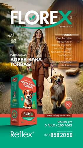 Florex Pudra Kokulu Köpek Kaka Torbası 5li Kutu