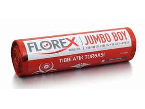 Florex - Florex Tıbbi Atık Çöp Poşeti 80x110 813 GR 10 Rulo