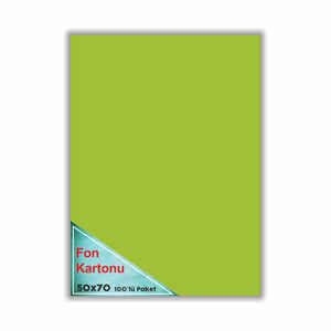 MUHTELİF - Fon Kartonu Fıstık Yeşili 48X68 100Lü