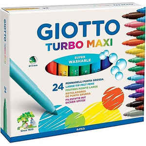 GIOTTO - GIOTTO 455000 TURBO MAXI 24 RENK KEÇELİ KALEM