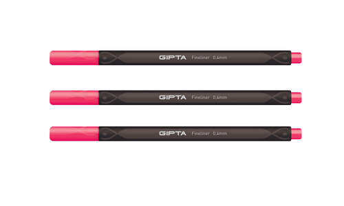GIPTA FINELINER PEMBE KALEM 0.4 mm K600026
