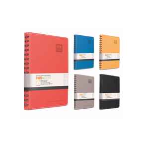 GIPTA - GIPTA FOX SPİRALLİ DERİ KP A5 120 YP KARELİ DEFTER 6177