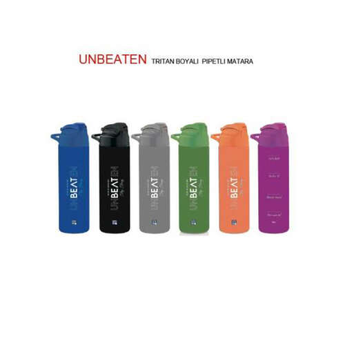 GIPTA UNBEATEN TRİTAN DESENLİ PİPETLİ MATARA 630cc K7512