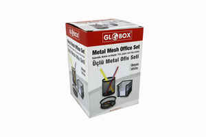 GLOBOX - Globox 6643-6154 Metal Kalemlik Seti 3 Lü