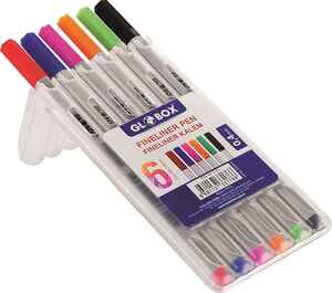 GLOBOX - GLOBOX FINELINER KALEM 6 LI KUTU 3176