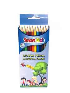 GLOBOX - GLOBOX SMART KIDS 12 RENK KURU BOYA KALEMİ 2963 TAM BOY