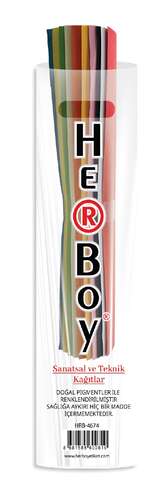 HERBOY FON KARTONU 120 g 50X70 10'LU POŞET KARIŞIK RULO HRB39669