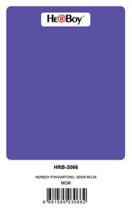 HERBOY - HERBOY FON KARTONU 35X50 NO:25 MOR 100 LÜ HRB-3066