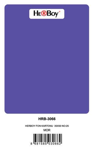 HERBOY FON KARTONU 35X50 NO:25 MOR 100 LÜ HRB-3066