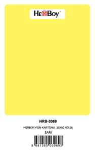 HERBOY - HERBOY FON KARTONU 35X50 NO:28 SARI 100 LÜ HRB-3069
