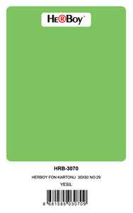HERBOY - HERBOY FON KARTONU 35X50 NO:29 YEŞİL 100 LÜ HRB-3070