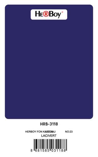 HERBOY FON KARTONU 50x70 160GR NO:23 100 LÜ LACİVERT