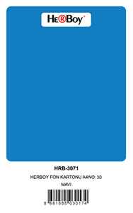 HERBOY - HERBOY FON KARTONU A4 KOYU MAVİ 160 GR NO:30 100 LÜ HRB3017