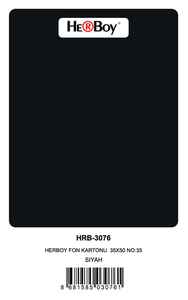 HERBOY - HERBOY HRB3076 FON KARTONU 35x50 SİYAH 160 GR NO:35 100 LÜ