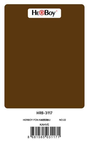 HERBOY HRB3117 FON KARTONU 50x70 KAHVE 160 GR NO:22 100 LÜ