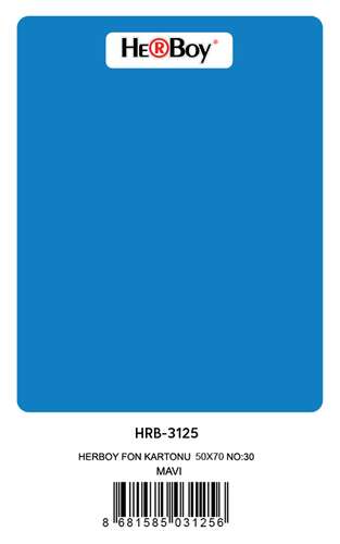 HERBOY HRB3125 FON KARTONU 50x70 KOYU MAVİ 160 GR NO:30 100 LÜ