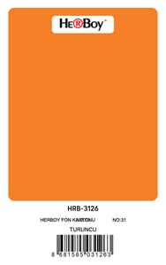 HERBOY - HERBOY HRB3126 FON KARTONU 50x70 TURUNCU 160 GR NO:31 100 LÜ