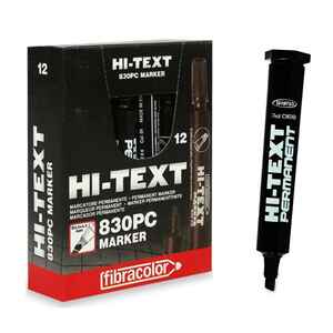 HI - TEXT - HI-TEXT 830 PC SİYAH KESİK UÇ KOLİ KALEMİ