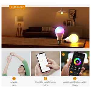 IMOU CL1B-5-E27 AKILLI LED WIFI AMPUL - Thumbnail (2)