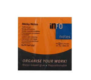 TRODAT - INFO NOTES 75x75 FOSFOR TURUNCU POSTİT 80 yp 565435