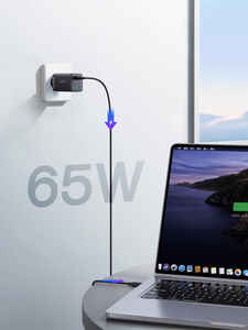 JOYROOM JR-TCG01 65W 2C1A FAST CHARGER+100W C TO C CABLE - Thumbnail