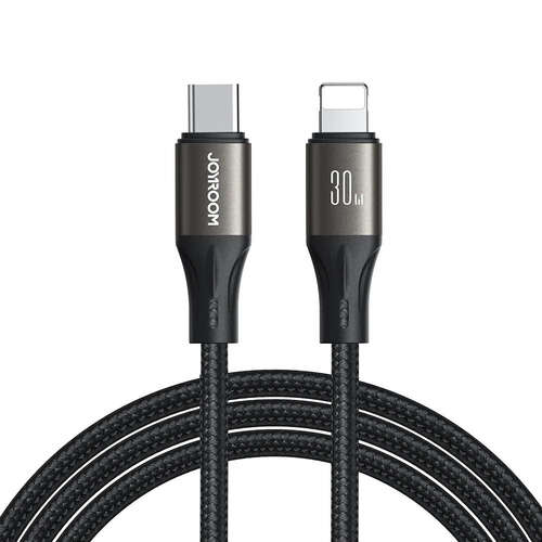 JOYROOM S-A25 30W TYPE C-LIGHTNING CABLE 1.2M BLCK