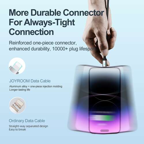 JOYROOMS-CL020A1020WTYPEC-LIGHTNING1.2M-BLACK