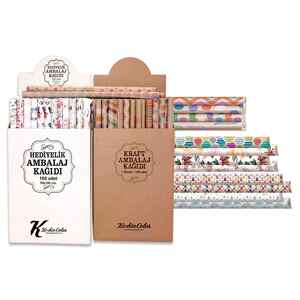 KESKİN - KESKİN 70x100 DESENLİ HEDİYELİK AMBALAJ KAĞIDI RULO 100348