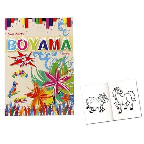 KESKİN OKUL ÖNCESİ BOYAMA KİTABI 24x34 48 YAPRAK CİLTLİ 241001