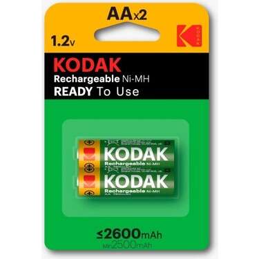 KODAK 30955080 KAAHR-2 2600 mAh.2 Lİ ŞARJLI KALEM PİL 383098