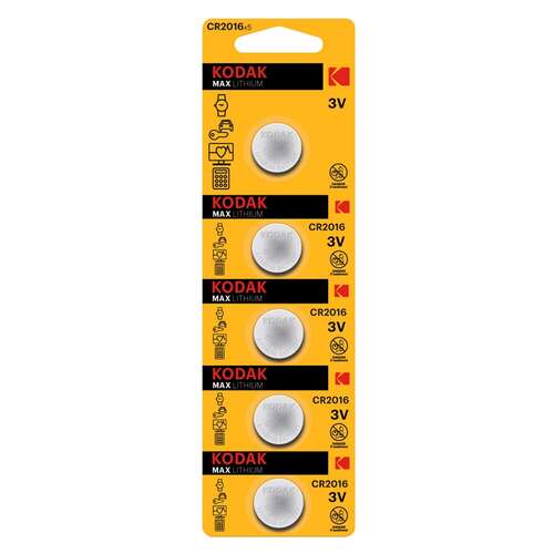 KODAK CR2016 ULTRA LİTYUM PARA PİL 5 Lİ BLİSTER 281387