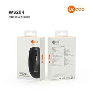 LECOO - LECOO WS204 SİYAH KABLOSUZ MOUSE