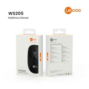 LECOO - LECOO WS205 SİYAH KABLOSUZ MOUSE