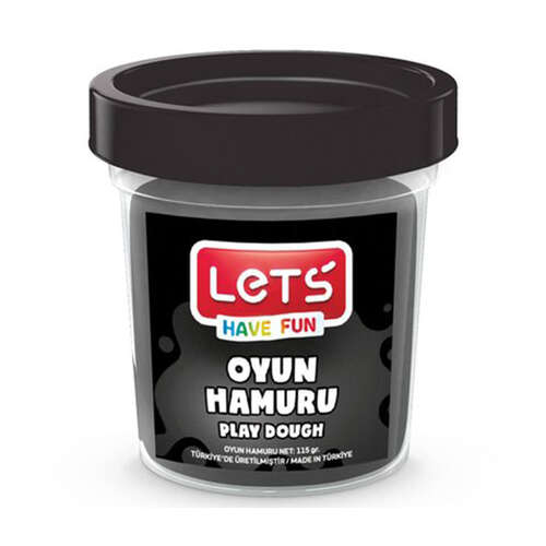 LETS OYUN HAMURU SİYAH 115 gr L8440-10