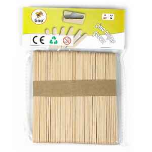 LINO - LINO RBZ-032 AHŞAP NATUREL ÇUBUK DAR 11 CM 50 Lİ