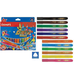 LUXOR - LUXOR 1212 GRIPPY 12 RENK KEÇELİ KALEM