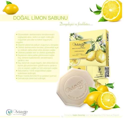 Mage Doğal Limon Sabunu 100 GR