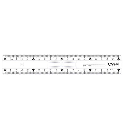 MAPED 146108 20 cm TRIPLE DESİMETRE KRİSTAL CETVEL