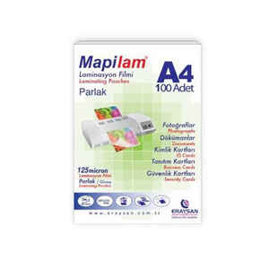 MAPİ - MAPİ A4 LAMİNASYON KAPLAMA 125mic. 1021204 (KAMPANYA)