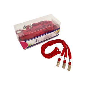 MAPİ - MAPİ KART ASKI İPİ KIRMIZI 50 Lİ METAL 9102653
