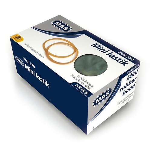 MAS 390 KAUÇUK GENİŞ LASTİK 50 GR.KUTU