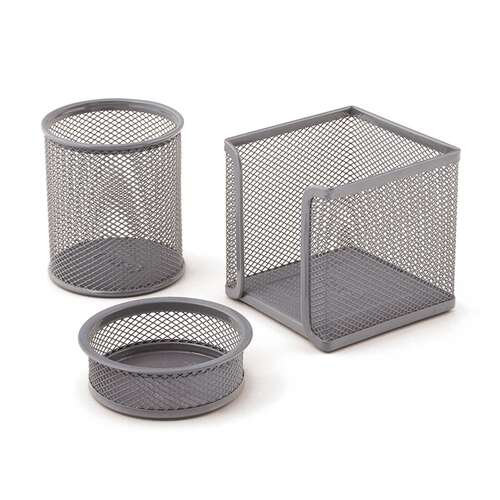MAS 505 SILVER METAL FİLE 3 LÜ MASA SETİ