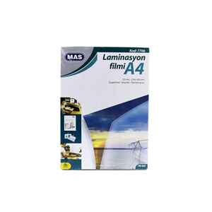 MAS - MAS 7706 A4 LAMİNASYON KAPLAMA 125mic.(ÖZEL FİYAT)