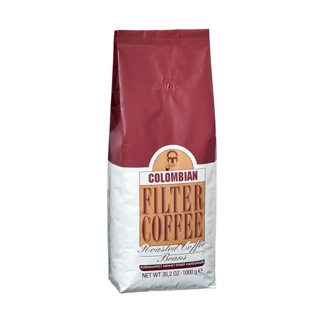 Mehmet Efendi - Mehmet Efendi Colombian Filtre Kahve 1000 GR Kavrulmuş Çekirdek