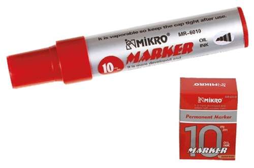 Mikro 6010 Kırmızı 10Mm Jumbo Marker