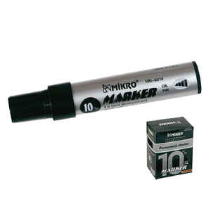 MIKRO - MİKRO 6010 SİYAH 10 mm JUMBO MARKER