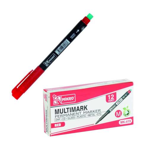 MİKRO MK-419 M KIRMIZI PERMANENT KALEM