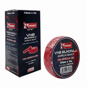 MIKRO - MİKRO VHB-500 18mmx2mt AKRİLİK BANT