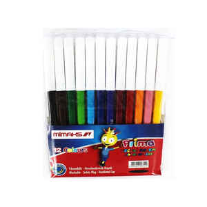 MİMAKS - MİMAKS 12 RENK KEÇELİ KALEM FK-8912 (KAMPANYA)