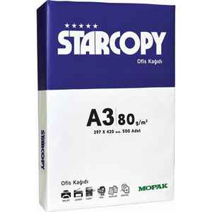 MOPAK - MOPAK A3 FOTOKOPİ KAĞIDI STARCOPY 500 LÜ 80 GR